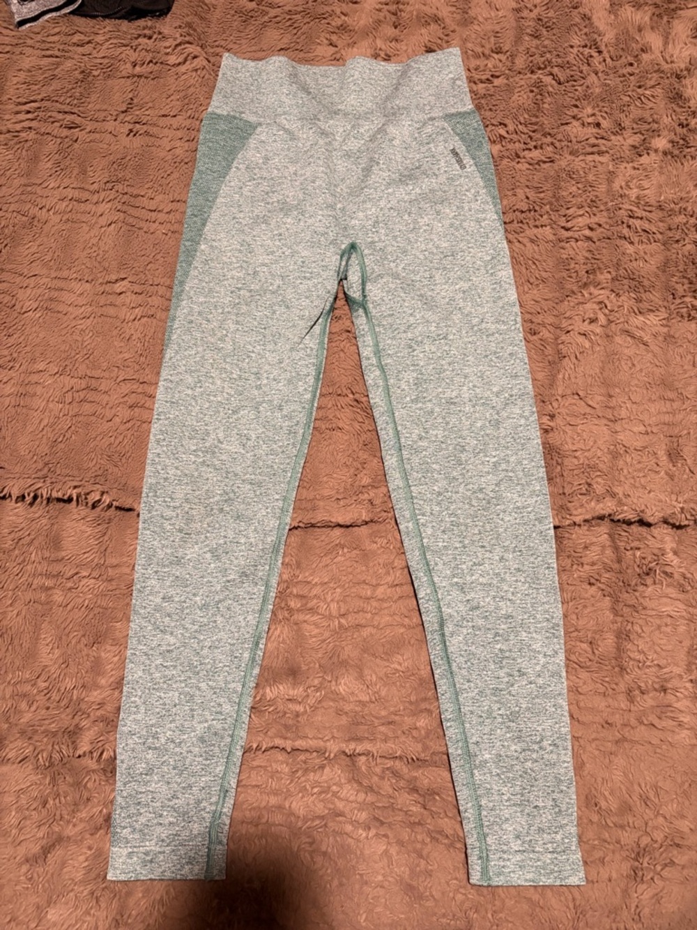 Gymshark Heathered Sage Green Seamless Leggings